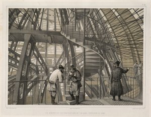 Fémszerkezet a székesegyház belsejében Kezdő: A Szent Izsák-székesegyház építése, 1845