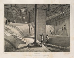 A boltív egy része és egy fémtető Indítása: A Szent Izsák-székesegyház építése, 1845