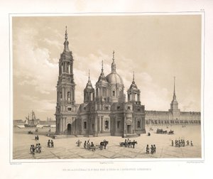 Kilátás a Szent Izsák-székesegyházra II. Katalin idejében Innen: A Szent Izsák-székesegyház építése, 1845