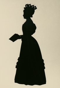 Susan Edmonstone Ferrier sziluettje, Susan Ferrier (1782-1854), skót regényíró, 1830 körül Augustin Edouart (1789-1861) sziluettje