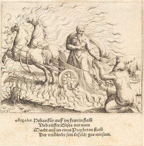 Illést felviszik a mennybe alkotó: Augustin Hirschvogel