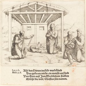 A Pásztorok imádása, 1548. alkotó: Augustin Hirschvogel