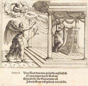 Az Angyali üdvözlet alkotó: Augustin Hirschvogel
