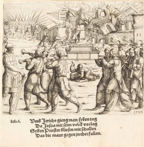 Jerikó bukása alkotó: Augustin Hirschvogel