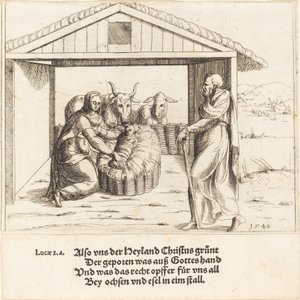 Születés, 1548. alkotó: Augustin Hirschvogel
