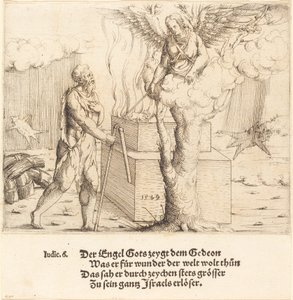 Gedeon áldozata alkotó: Augustin Hirschvogel