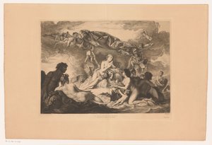 Geboorte van Venus A Vénusz születése (cím a tárgyon) alkotó: Augustin Mongin