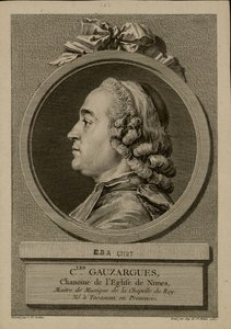 Charles Gauzargues portréja 1725-1799, 1767. alkotó: Augustin Saint Aubin de