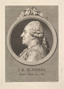 Jean-Baptiste-Marie Pierre portréja, 1775. alkotó: Augustin de Saint Aubin