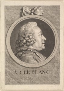 Jean-Baptiste Le Blanc portréja, 1750. alkotó: Augustin de Saint Aubin