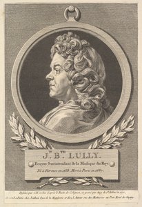 Jean-Baptiste Lully portréja, 1770. alkotó: Augustin de Saint Aubin