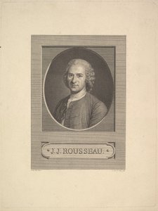 Jean-Jacques Rousseau portréja, 1777.