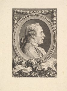 Jean Monnet portréja, 1765. alkotó: Augustin de Saint Aubin