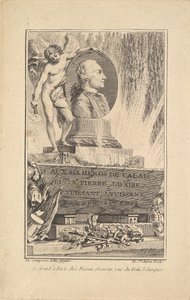 Pierre Laurent de Belloy portréja, kb. 1765. alkotó: Augustin de Saint Aubin