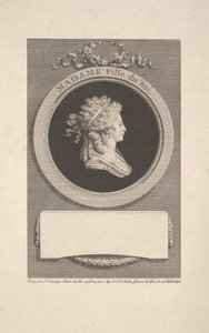 Ő Királyi Fensége Madame, Angoulême hercegnőjének, XVI. Lajos és Március lányának portréja, 1791. alkotó: Augustin de Saint Aubin