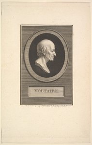 Voltaire portréja, 1801. alkotó: Augustin de Saint Aubin