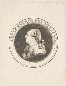 XVI. Lajos portrééremének lenyomata, valószínűleg 1789-90. alkotó: Augustin de Saint Aubin