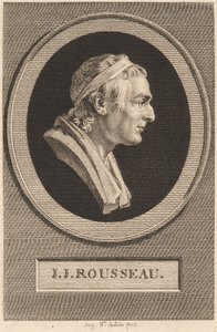 Jean-Jacques Rousseau alkotó: Augustin de Saint Aubin after Jean Antoine Houdon