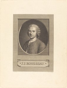 Előlap: J.J. Rousseau alkotó: Augustin de Saint Aubin after Maurice Quentin