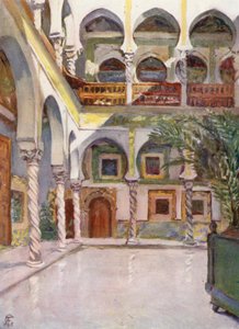 Archeveche, Algír (színes litográfia)