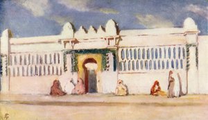 Medersa, Algír (színes litográfia) alkotó: Augustine Fitzgerald