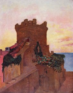 Torrione, Forio, Ischia (színes litográfia)