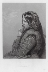 Desdemona, az Othello egyik szereplője (metszet) alkotó: Augustus (after) Egg