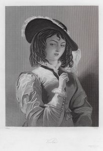 Viola, a Tizenkettedik éjszaka egyik szereplője (metszet) alkotó: Augustus (after) Egg