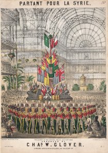 Indulás Szíriába. Kristálypalota, 1854. október 28
