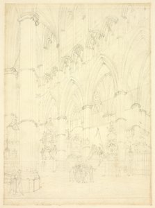 North Aisle, Westminster Abbey alkotó: Augustus Charles Pugin