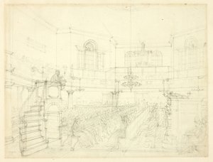 Tanulmány a Magdalen-kápolnához, London mikrokozmoszából alkotó: Augustus Charles Pugin