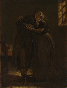 Tanulmány a "Nyugodj meg ebben a kebelben, saját sújtott kedvesem" című tanulmányhoz alkotó: Augustus Leopold Egg