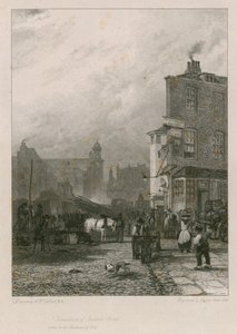 A Swallow Street lebontása, London alkotó: Augustus Wall Callcott