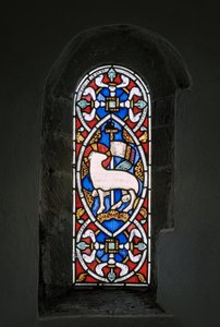 Agnus Dei, Isten báránya, 1849 (festett üveg)