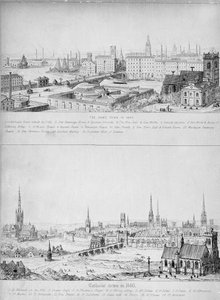 Katolikus város 1440-ben és ugyanez a város 1840-ben