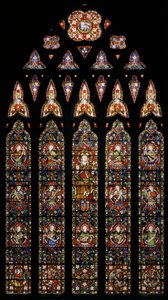 Krisztus angyalokkal körülvéve, 1850 (festett üveg) alkotó: Augustus Welby Northmore Pugin