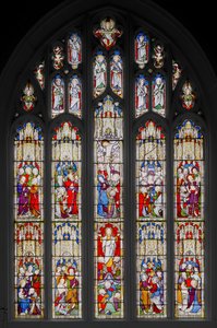 Események Krisztus életében, 1851 (festett üveg) alkotó: Augustus Welby Northmore Pugin