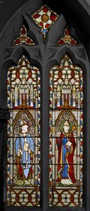 St. Bonifác és St. Swithin, 1852 (ólomüveg) alkotó: Augustus Welby Northmore Pugin