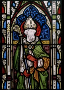 Szent Dávid, részlet (ólomüveg) alkotó: Augustus Welby Northmore Pugin