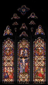 A keresztre feszítés, 1849 (festett üveg) alkotó: Augustus Welby Northmore Pugin