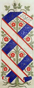 Tapétatervezés a Lordok Háza Könyvtárához (wc és ceruza papíron) alkotó: Augustus Welby Northmore Pugin