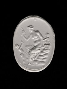 Aphroditét ábrázoló gyűrűkő lenyomata, ie 100-70 körül (gipsz) alkotó: Aulos Aulos
