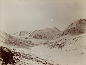 Oxus-forrás gleccser Wakhjir felől alkotó: Aurel Stein