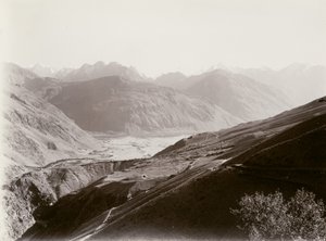 A Pamír folyó és a Hindukuszi-folyó találkozása a Hindukuszi-folyón túl alkotó: Aurel Stein