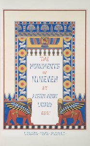 Elülső kép a Ninivei emlékművekből alkotó: Austen Henry Layard