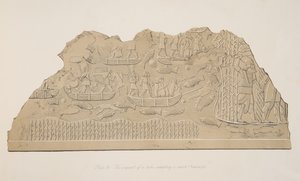 Egy mocsárban lakó törzs (Kouyunjik) meghódítása Ninive emlékművéből, kocsma. 1849 alkotó: Austen Henry Layard