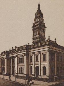 Melbourne, Ausztrália: Prahran Town Hall (litográfia)