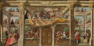 Álarcosbál Csehországban, 1748 körül alkotó: Austrian School