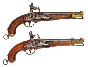 Osztrák 16,9 mm-es tűzköves szolgálati pisztolyok merevítője alkotó: Austrian School