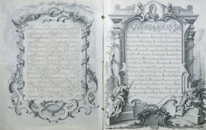 Marie-Antoinette osztrák főhercegnő és a francia Dauphin Lajos házassági szerződésének osztrák ratifikálása, 1770. április 23. alkotó: Austrian School